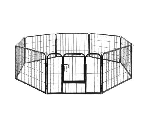 i.Pet 8 Panel Pet Dog Playpen Exercise Enclosure Fence Portable 60cm High