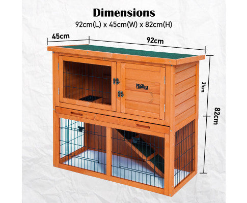 Rabbit Hutch Chicken Coop - 2 Storey Cage