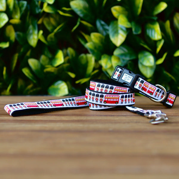 London Themed Dog Collar / XS - M - Hand Made by The Bark Side