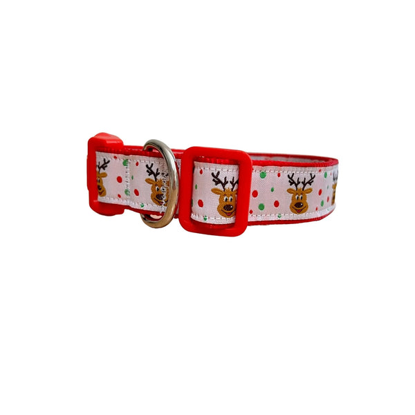 Christmas Dog Collar / Reindeer / Santa / XS - L - Hand Made by The Bark Side