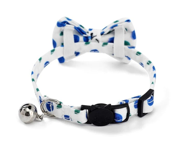 Breakaway Cat Collar & Bow Tie / XS - Hand Made by The Bark Side