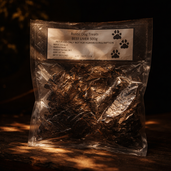 Beef Liver Dog Treats 500G - Rustic Dog Treats