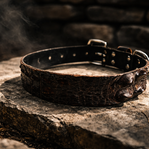 Crocodile Leather Dog Collar - Top Croc NT