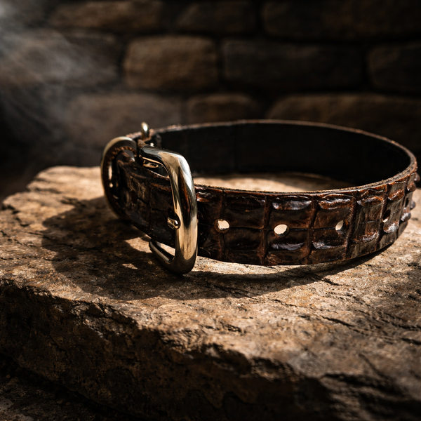 Crocodile Leather Dog Collar - Top Croc NT