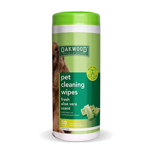OAKWOOD PET CLEANING WIPES 50 PACK - BAINBRIDGE