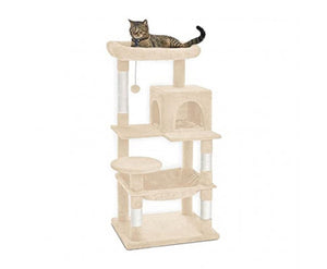 Floofi 118cm Plush Cat Condo Cat Tree