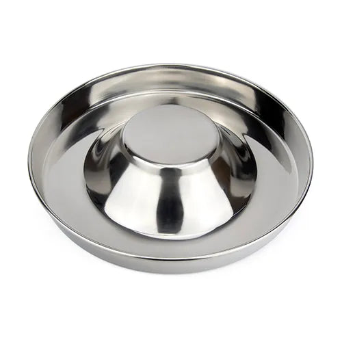 STAINLESS STEEL PUPPY SAUCER BOWL 28CM - BAINBRIDGE