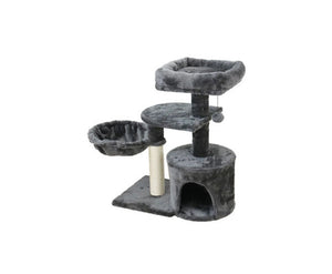 CATIO Chipboard Flannel Cat Scratching Tower - Cubby