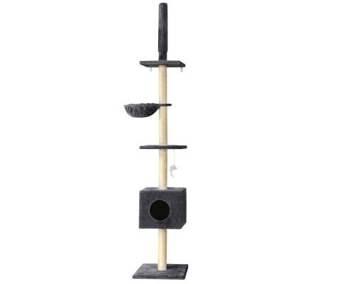 i.Pet Cat Tree Tower Scratching Post Floor to Ceiling 260cm
