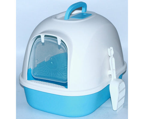 YES4PETS Portable Hooded Cat Litter Box/Tray with Handle and Scoop