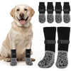 Dog Non-Slip Socks – Paw Protection & Anti-Lick - Set of 4