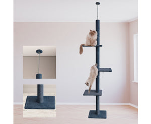 4Paws Cat Tree Scratching Post House Furniture Bed Luxury Plush Play 230cm