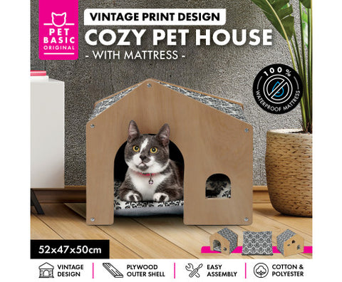 Pet Basic Cozy Cat House Waterproof Mattress
