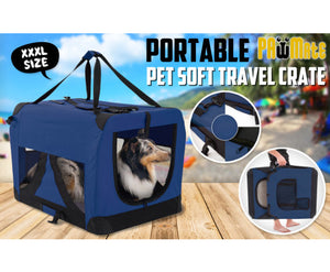 Paw Mate Blue Portable Soft Dog Cage Crate Carrier