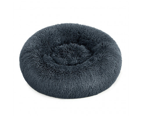 FEANDREA 60cm Dog Bed with Removable Washable Cushion Dark Grey