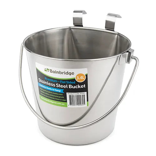 FLAT SIDED STAINLESS BUCKETS - BAINBRIDGE