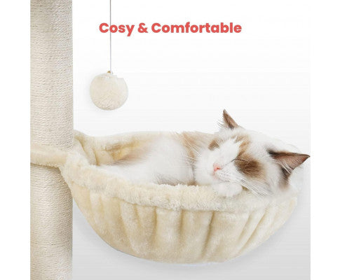 Floofi 97cm Adjustable Base Plush Cat Tree