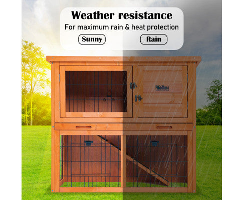 Rabbit Hutch Chicken Coop - 2 Storey Cage