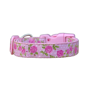 Rose Dog Collar / XS - L - Hand Made by The Bark Side