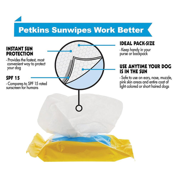 Petkin DOGGY SUNWIPES SP15* 20pk
