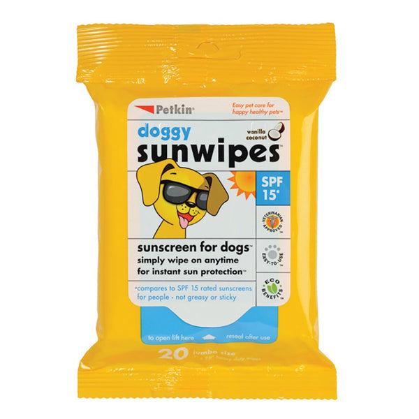 Petkin DOGGY SUNWIPES SP15* 20pk