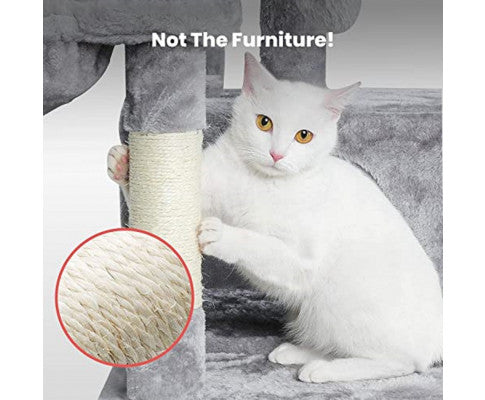 Floofi 104cm Plush Cat Condo Cat Tree