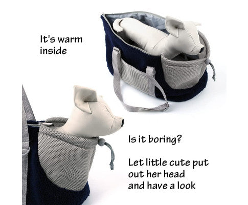 LIFEBEA Small Cat Carrier - Pet bag: Comfy Shoulder Bag with Adjustable Strap for Small Dogs, Puppies, Kittens Up to 3kg