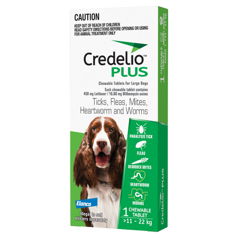 Credelio Plus Ticks, Fleas, Mites, Heartworm, and Worms