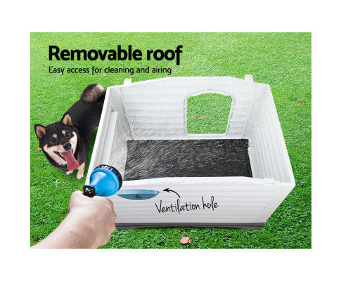 i.Pet Dog Kennel House Outdoor Plastic Puppy Shelter