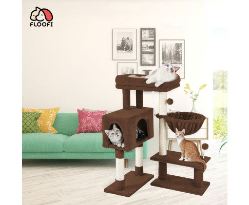 Floofi 97cm Adjustable Base Plush Cat Tree