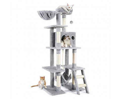 Floofi 155cm Plush Cat Condo Cat Tree
