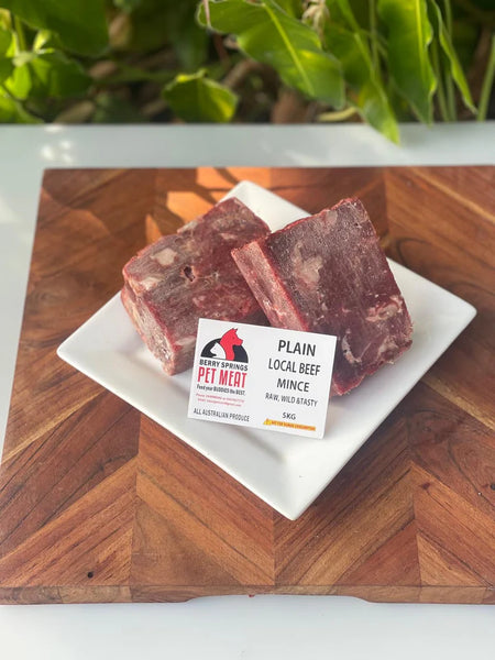 5KG RED PLAIN BEEF - Berry Springs Pet Meat