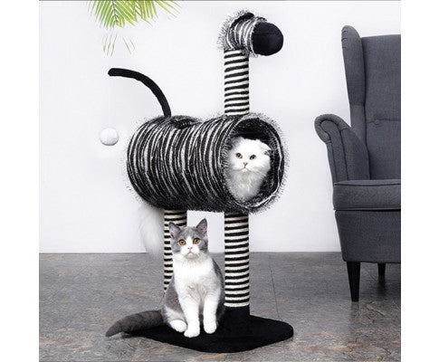 Floofi Cat Tree Zebra