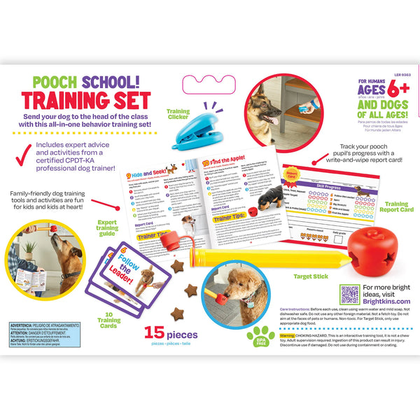 BRIGHTKINS POOCH SCHOOL INTERACTIVE TRAINING SET