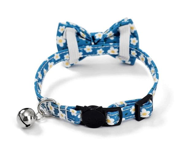 Breakaway Cat Collar & Bow Tie / XS - Hand Made by The Bark Side