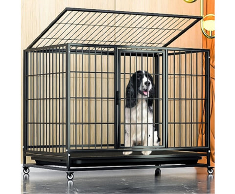 Floofi Dog Cage (with wheels)