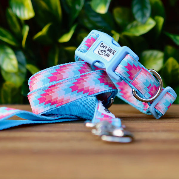 Geometric Arrows Dog Collar - Hand Made by The Bark Side