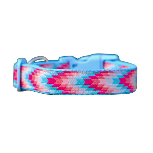 Geometric Arrows Dog Collar - Hand Made by The Bark Side