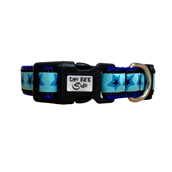 Stars Dog Collar - Hand Made by The Bark Side