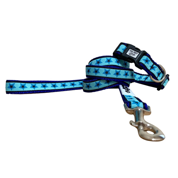 Stars Dog Collar - Hand Made by The Bark Side