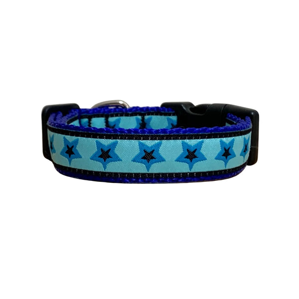 Stars Dog Collar - Hand Made by The Bark Side