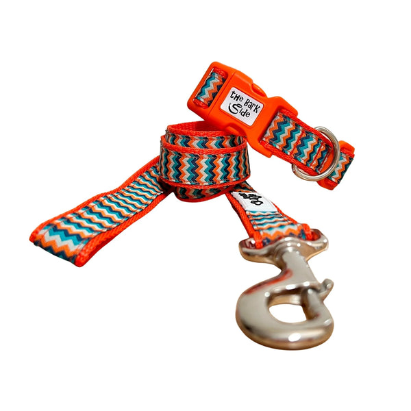 Chevron Dog Collar - Hand Made by The Bark Side