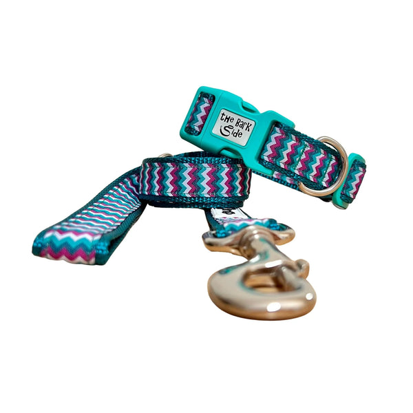 Chevron Dog Collar - Hand Made by The Bark Side