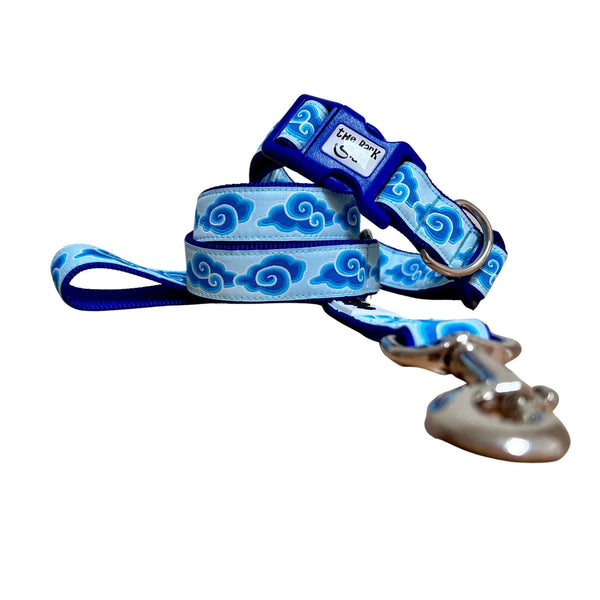 Cloud Dog Collar - Hand Made by The Bark Side