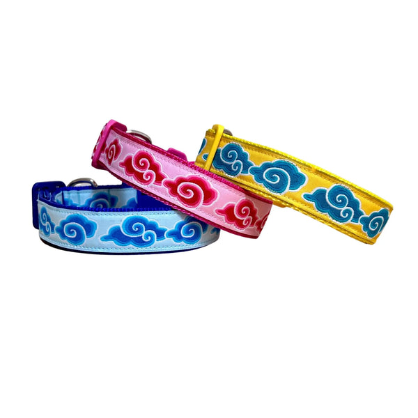 Cloud Dog Collar - Hand Made by The Bark Side
