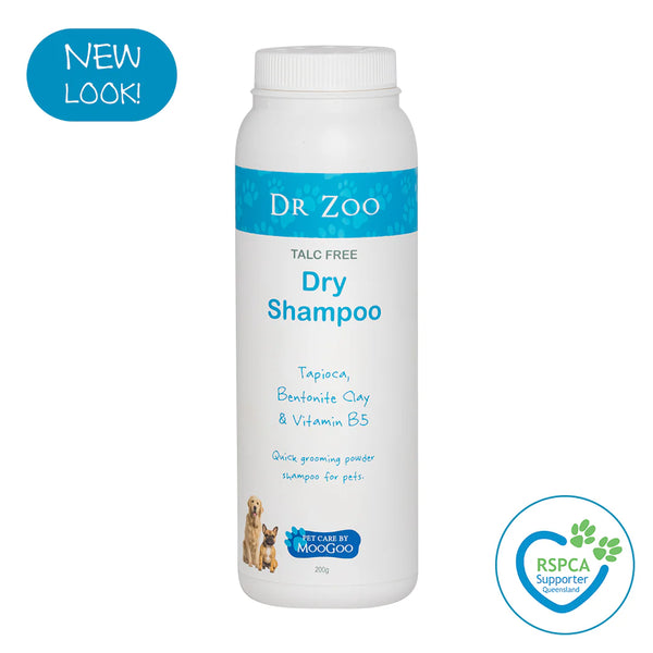 Talc Free Dry Shampoo for Pets 200g - Dr Zoo