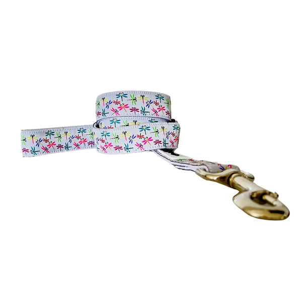 Dragonflies Dog Lead / Leash - Hand Made by The Bark Side