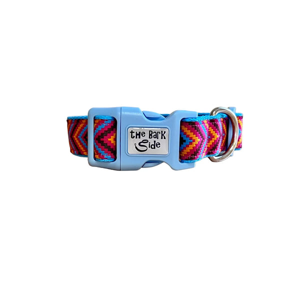 Geo Chevron Dog Collar - Hand Made by The Bark Side