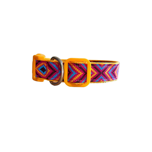 Geo Chevron Dog Collar - Hand Made by The Bark Side