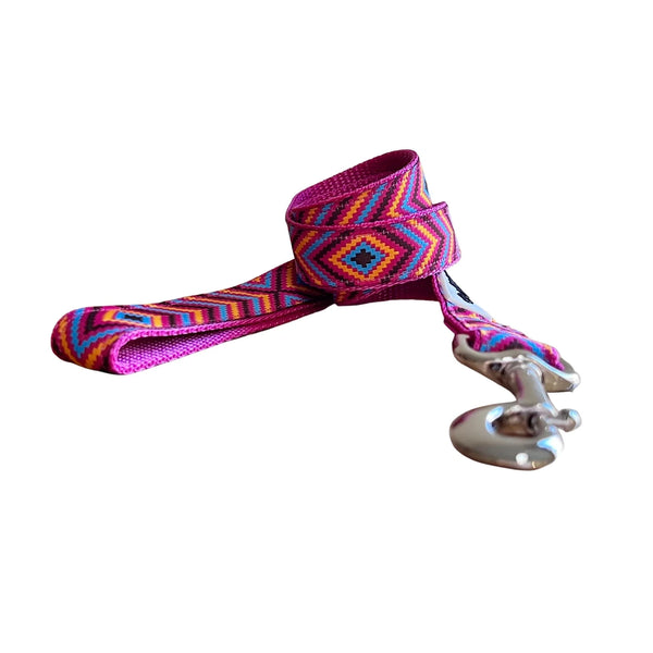 Geo Chevron Dog Lead / Dog Leash - Hand Made by The Bark Side